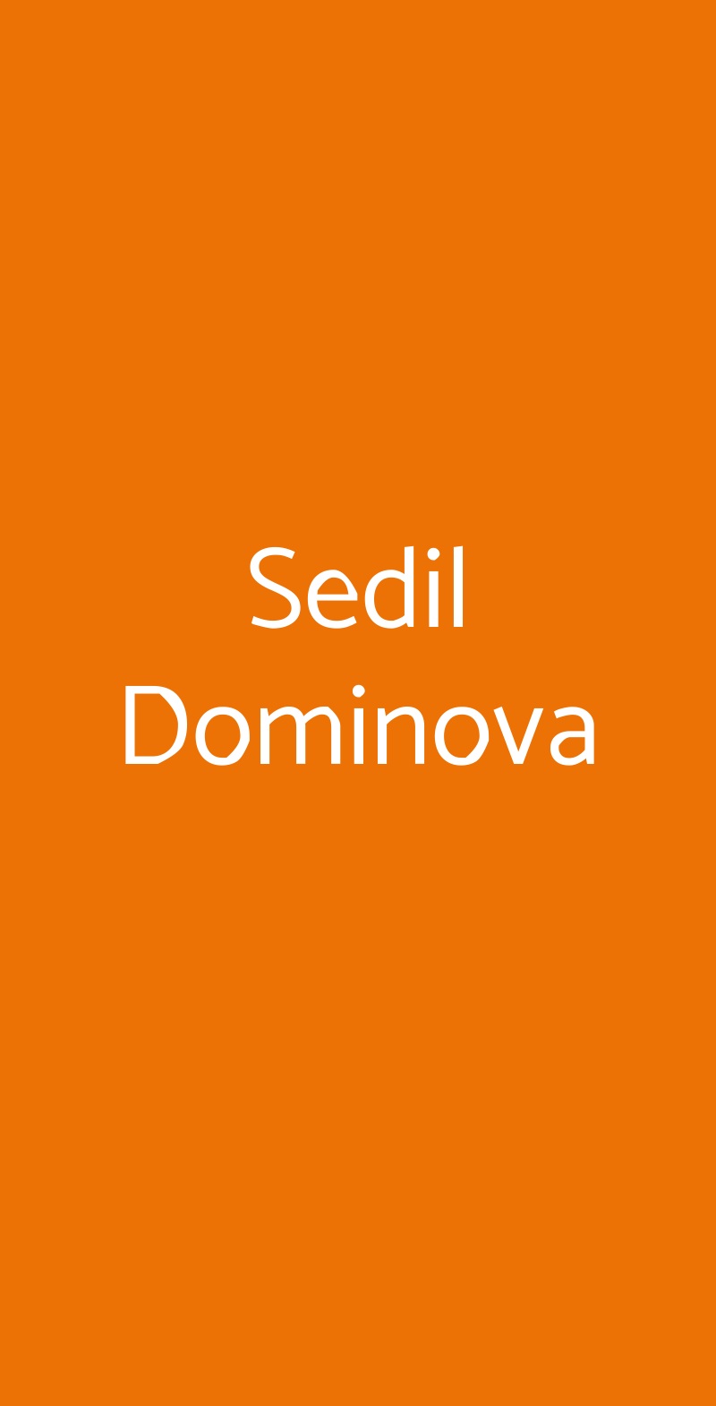 Sedil Dominova Sorrento menù 1 pagina