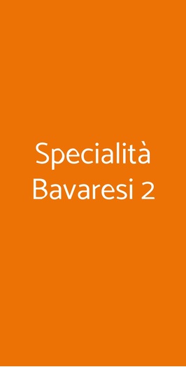 Specialità Bavaresi 2, Salerno