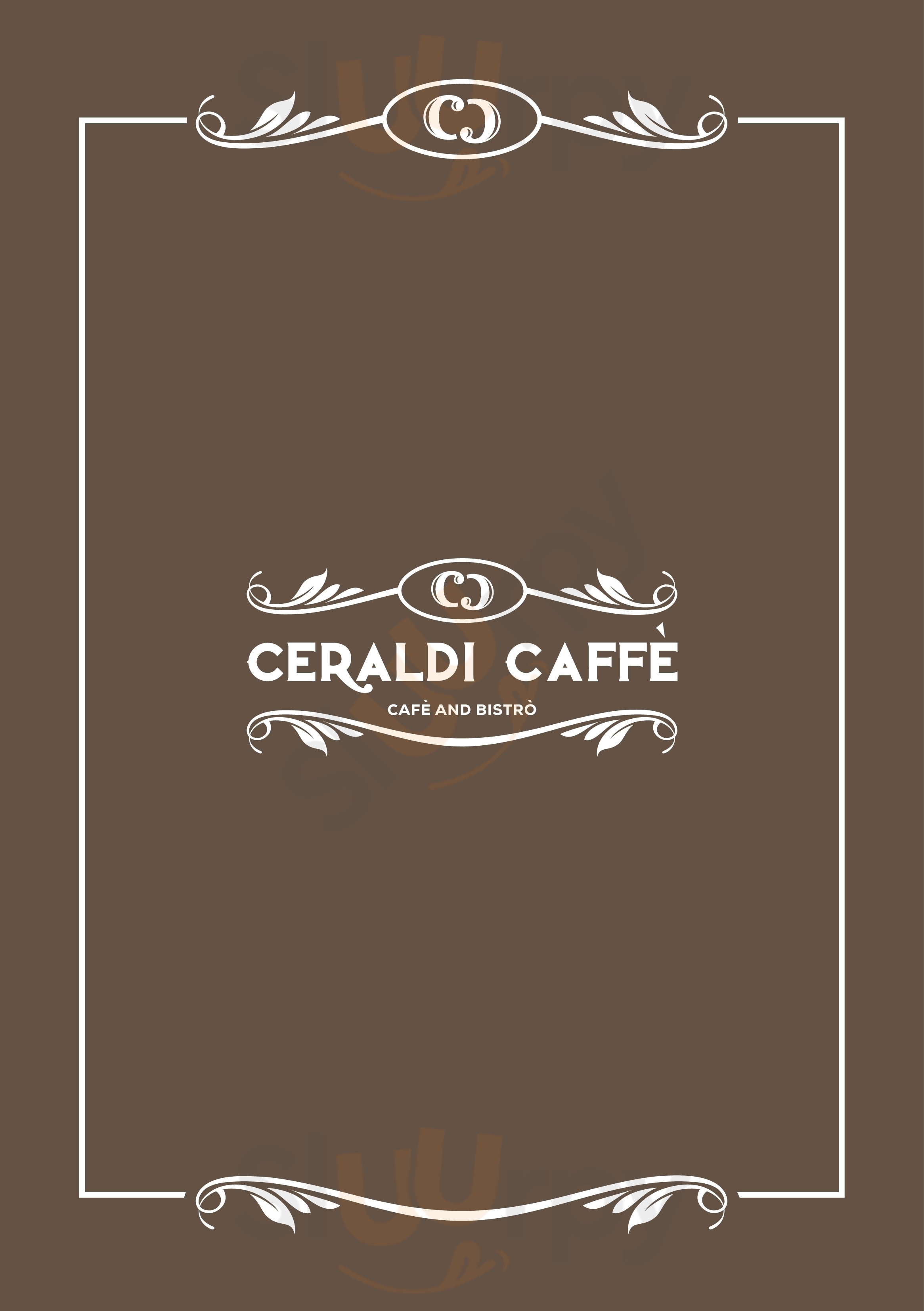 Ceraldi Caffe' Napoli menù 1 pagina