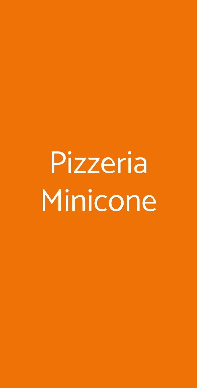 Pizzeria Minicone Brusciano menù 1 pagina