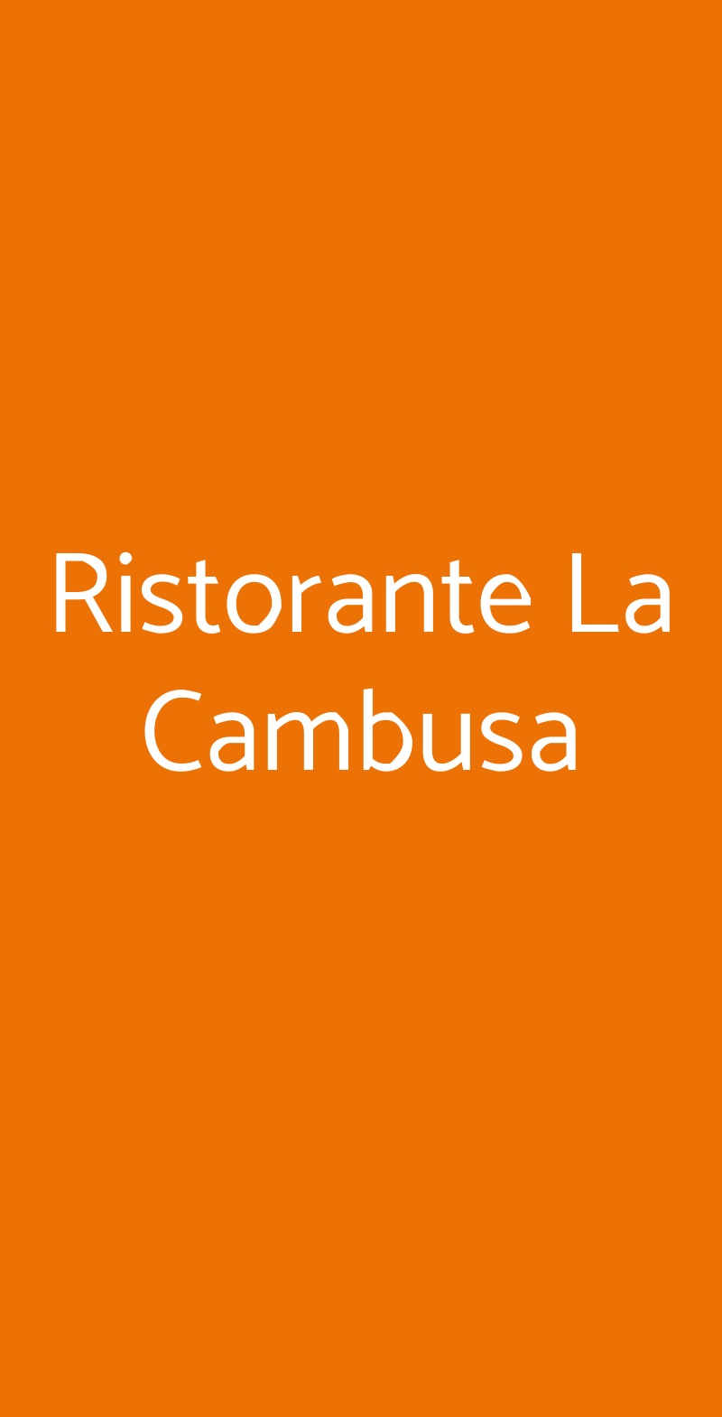 Ristorante La Cambusa Positano menù 1 pagina