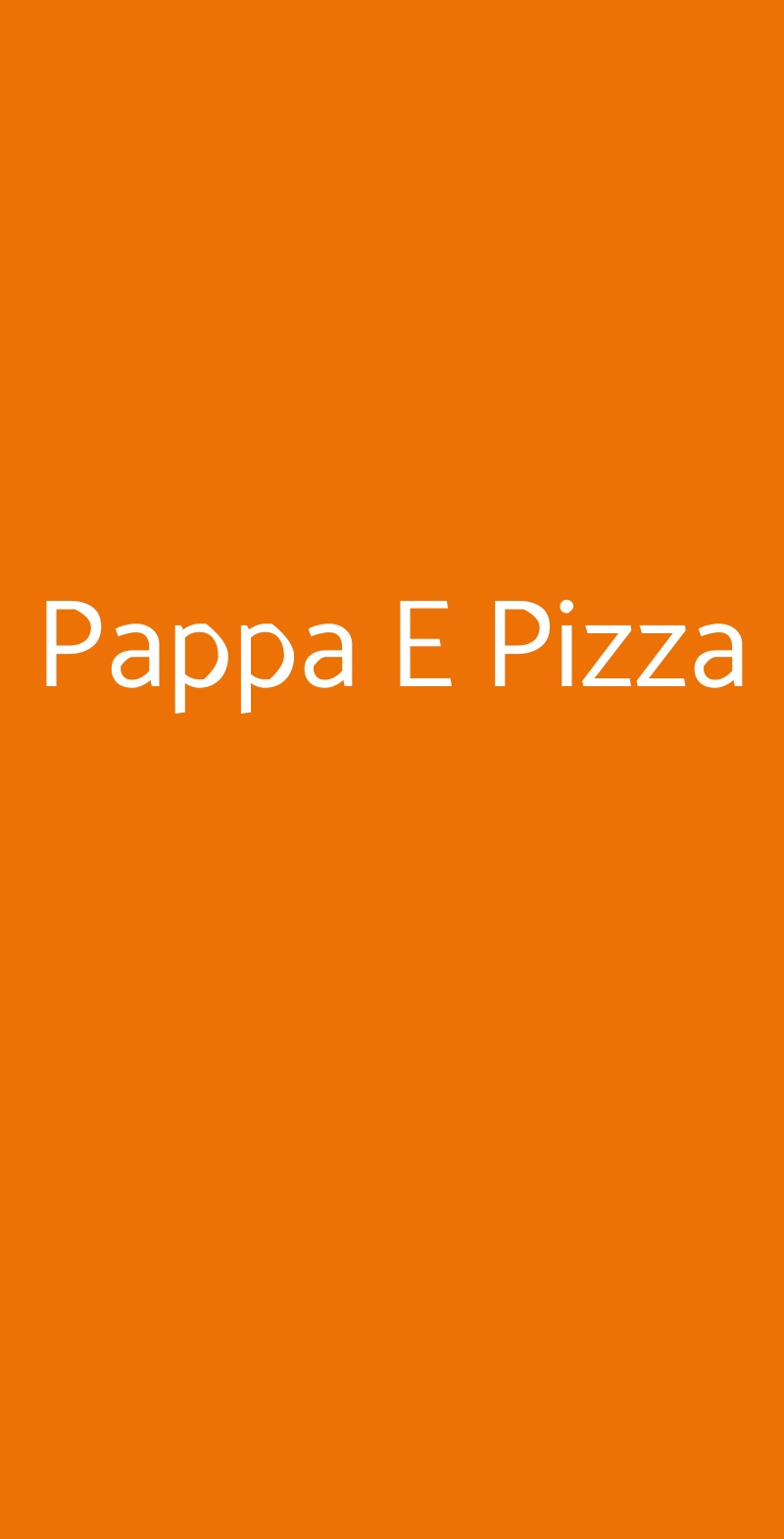Pappa E Pizza Napoli menù 1 pagina
