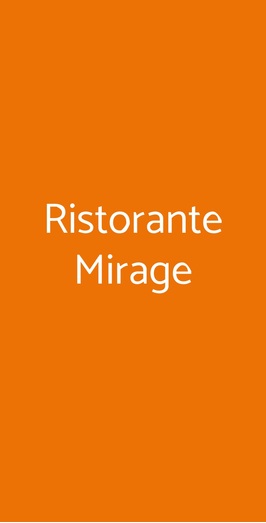 Ristorante Mirage