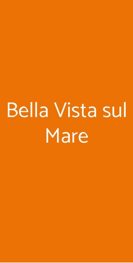 Bella Vista Sul Mare, Ravello