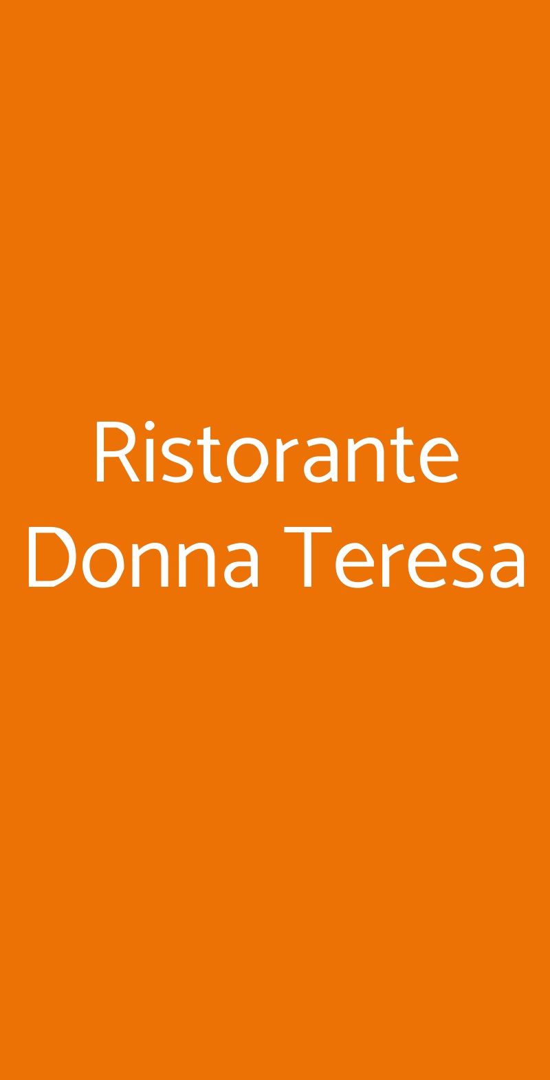 Ristorante Donna Teresa, Centola