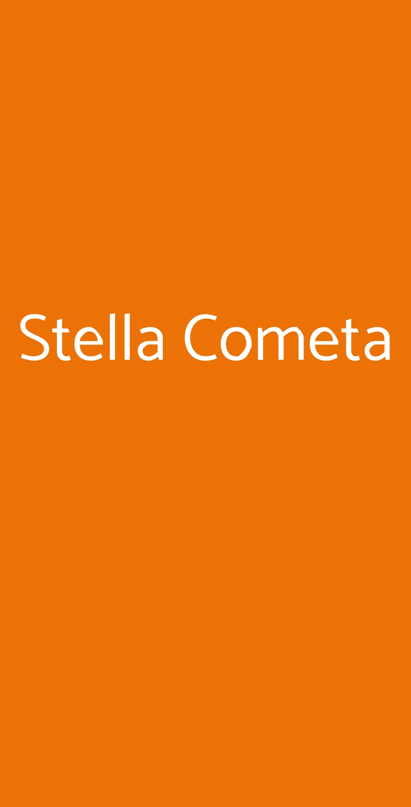 Stella Cometa Salerno menù 1 pagina