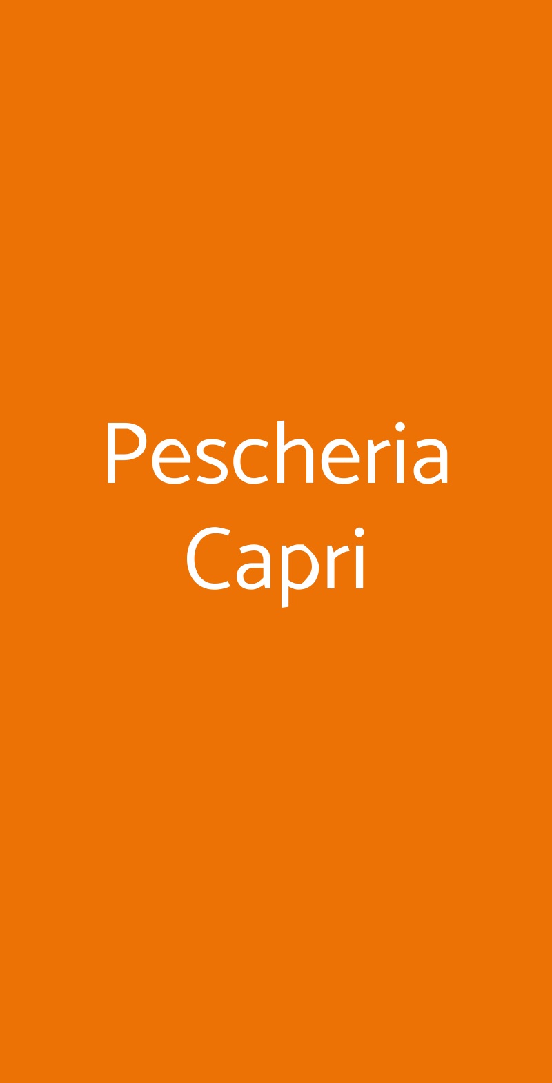 Pescheria Capri Napoli menù 1 pagina
