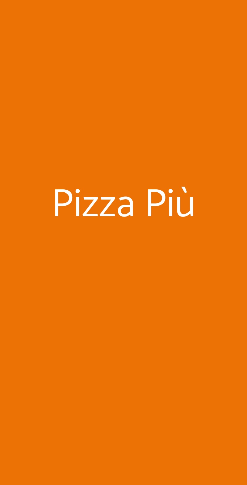 Pizza Più Benevento menù 1 pagina
