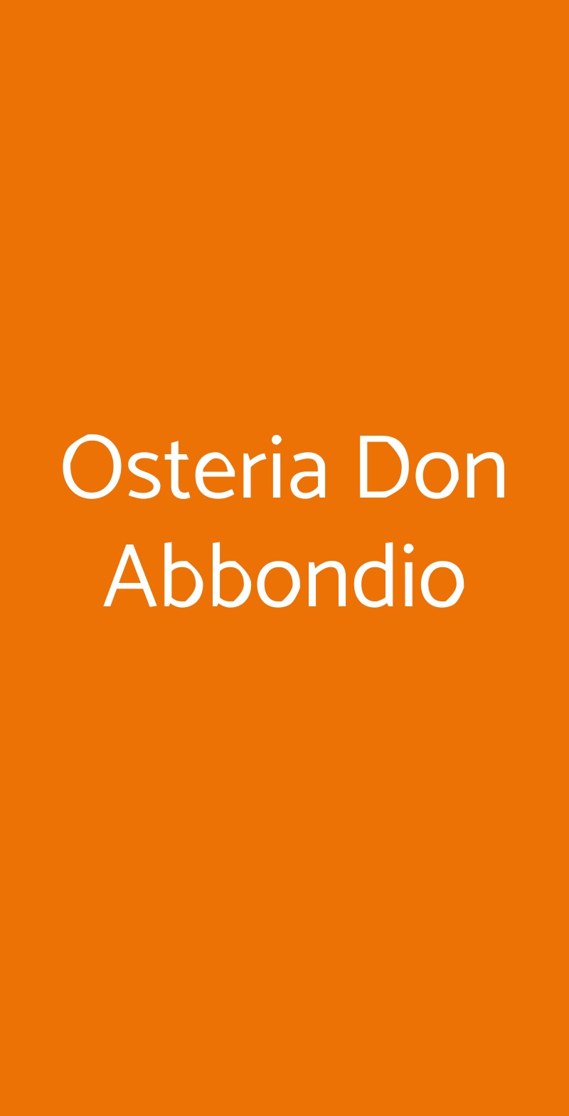 Osteria Don Abbondio Forli menù 1 pagina