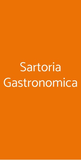 Sartoria Gastronomica, Bologna