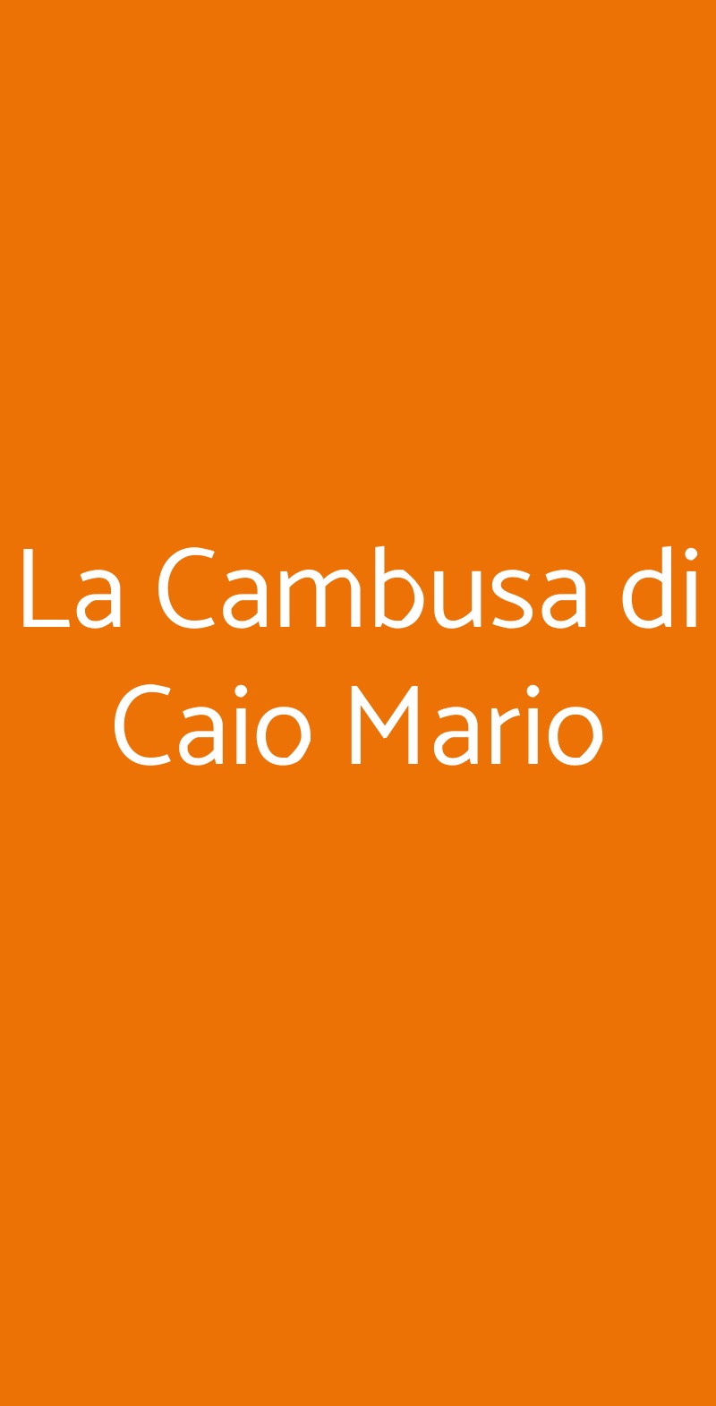 La Cambusa Di Caio Mario, Cervia