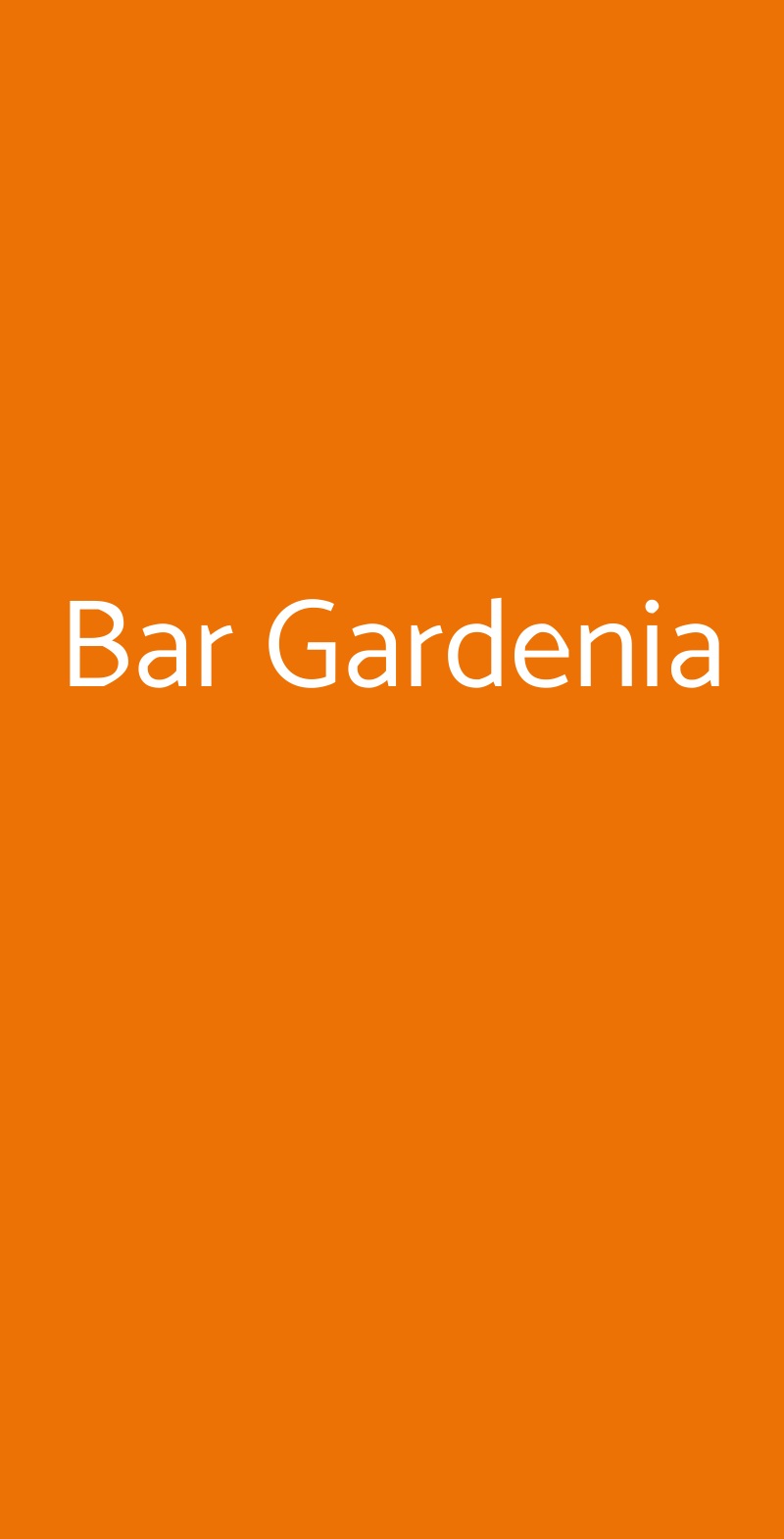 Bar Gardenia Bologna menù 1 pagina