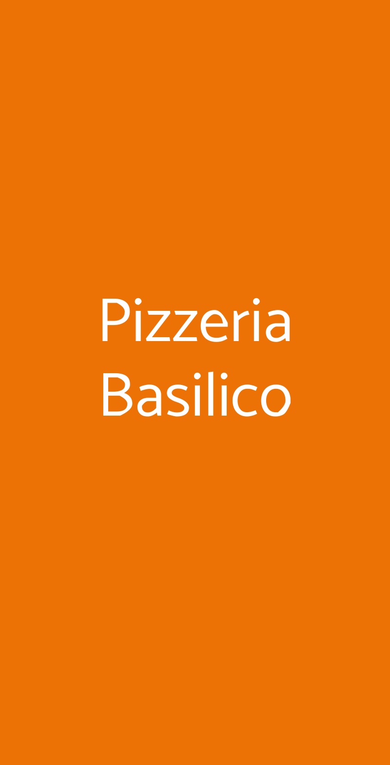 Pizzeria Basilico Modena menù 1 pagina