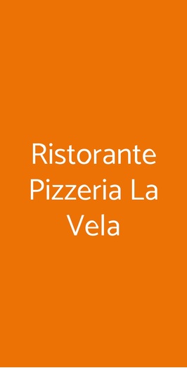 Ristorante Pizzeria La Vela, Bologna