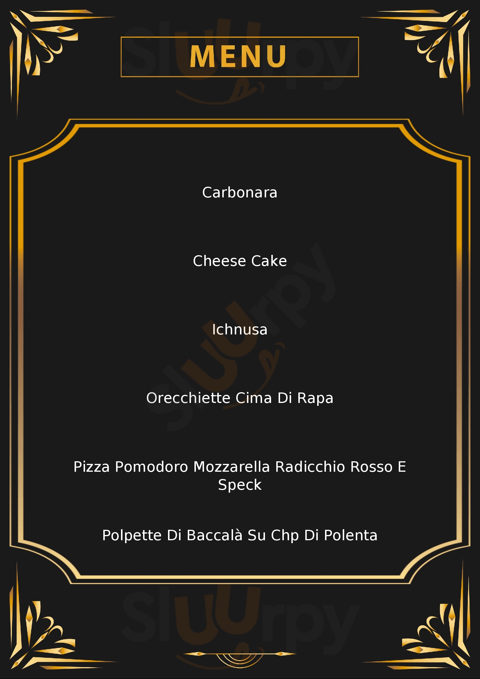 DeLirio Bistrot Pizzeria Coriano menù 1 pagina