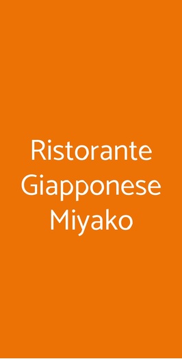 Ristorante Giapponese Miyako, Marina di Ravenna