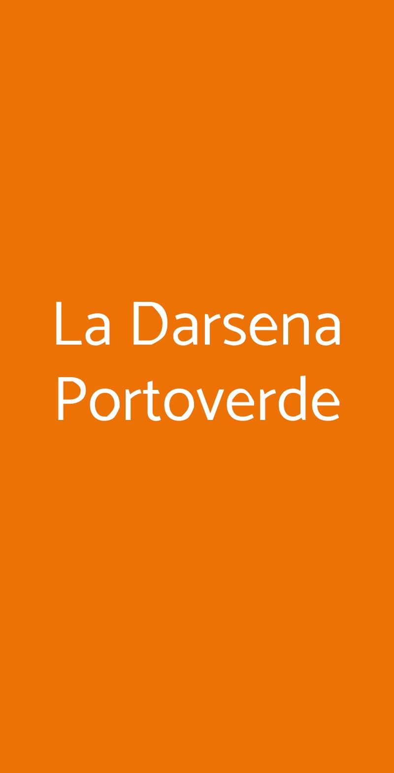 La Darsena Portoverde Misano Adriatico menù 1 pagina