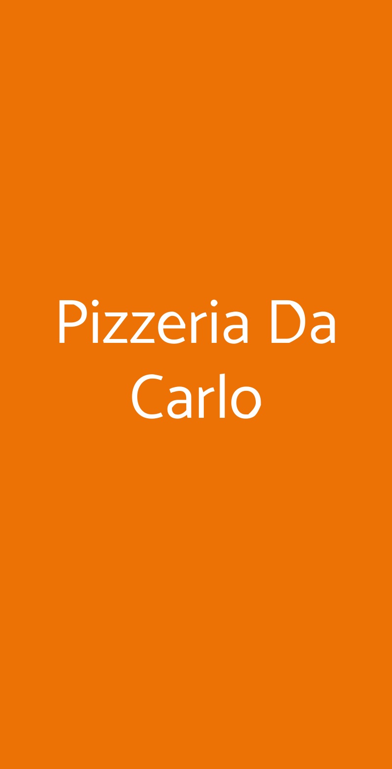 Pizzeria Da Carlo Bologna menù 1 pagina