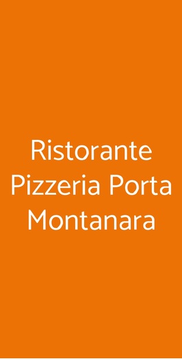 Ristorante Pizzeria Porta Montanara, Imola