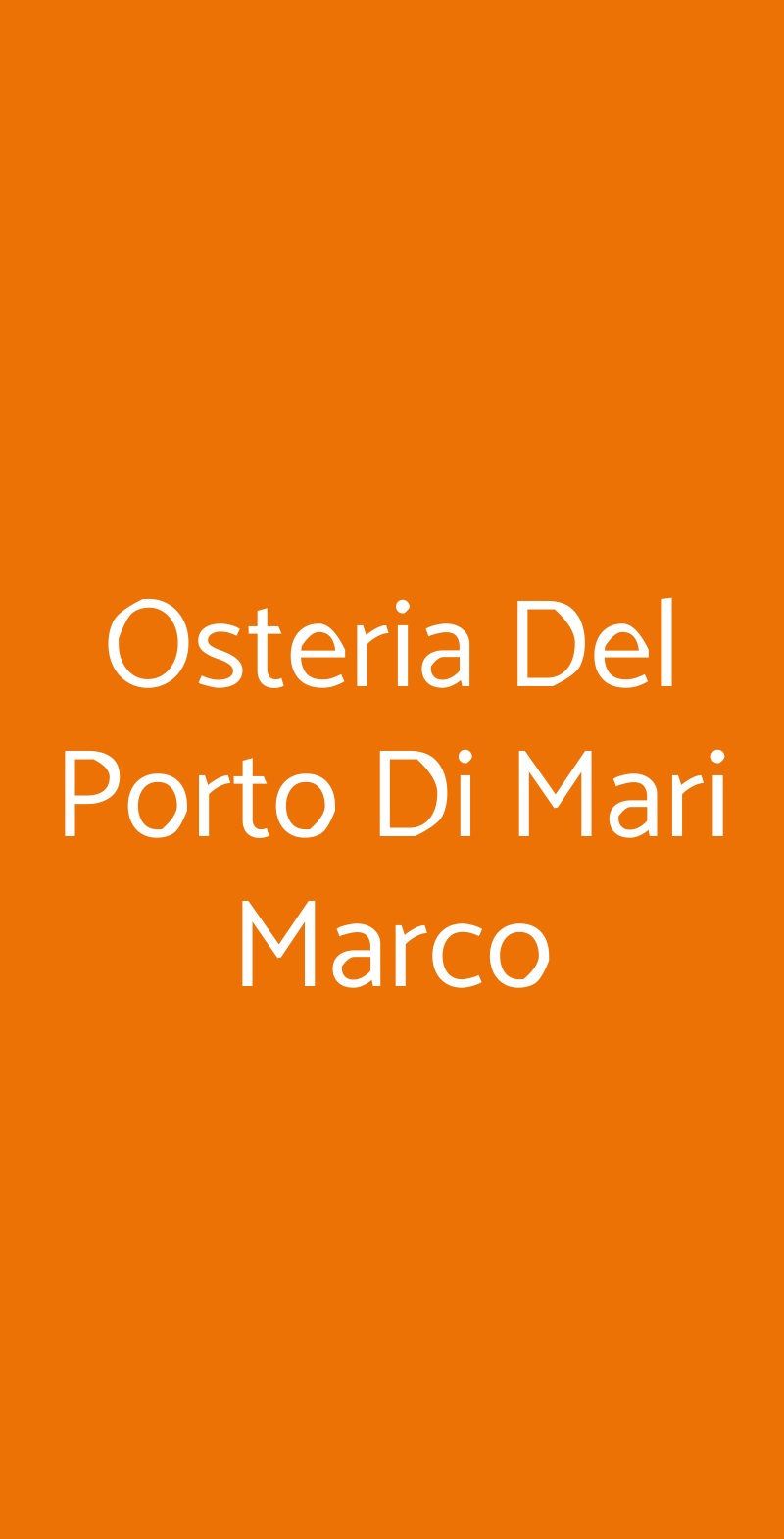 Osteria Del Porto Di Mari Marco Misano Adriatico menù 1 pagina