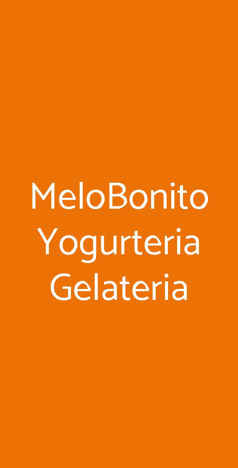 MeloBonito Yogurteria Gelateria Cesena menù 1 pagina