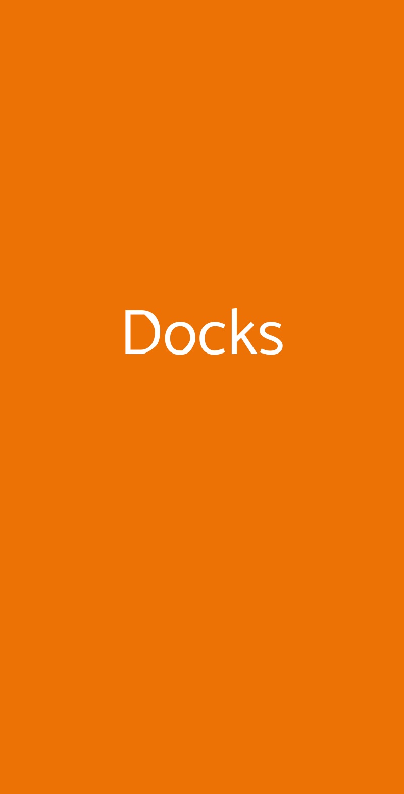 Docks Riccione menù 1 pagina