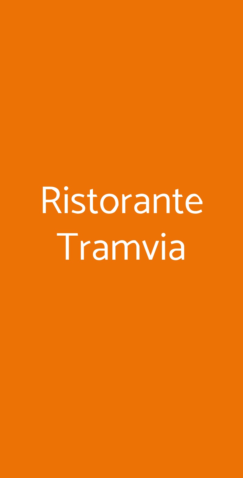 Ristorante Tramvia Casalecchio di Reno menù 1 pagina