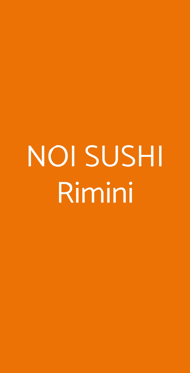 NOI SUSHI Rimini Rimini menù 1 pagina