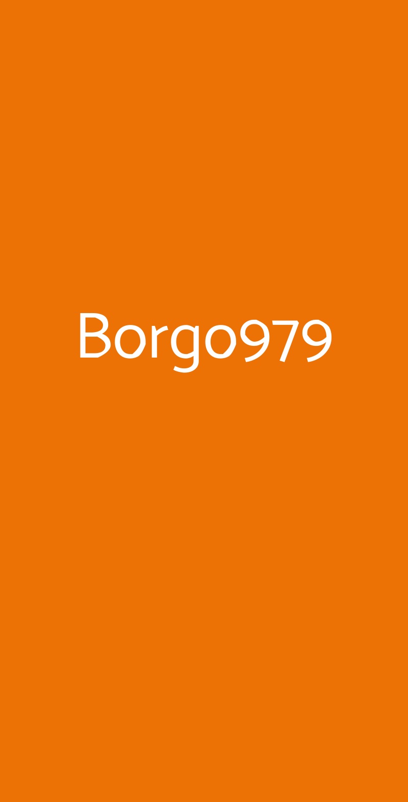 Borgo979 Bologna menù 1 pagina