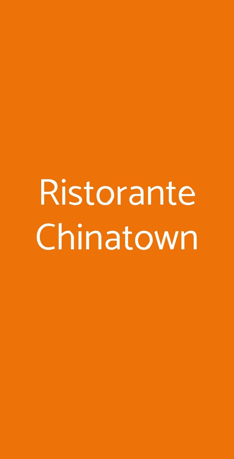 Ristorante Chinatown Rimini menù 1 pagina