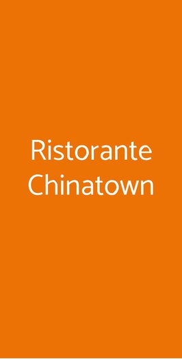 Ristorante Chinatown, Rimini
