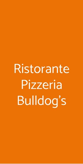 Ristorante Pizzeria Bulldog's, Modena