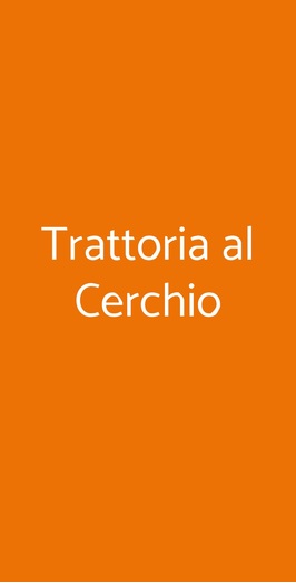 Trattoria Al Cerchio, Ravenna