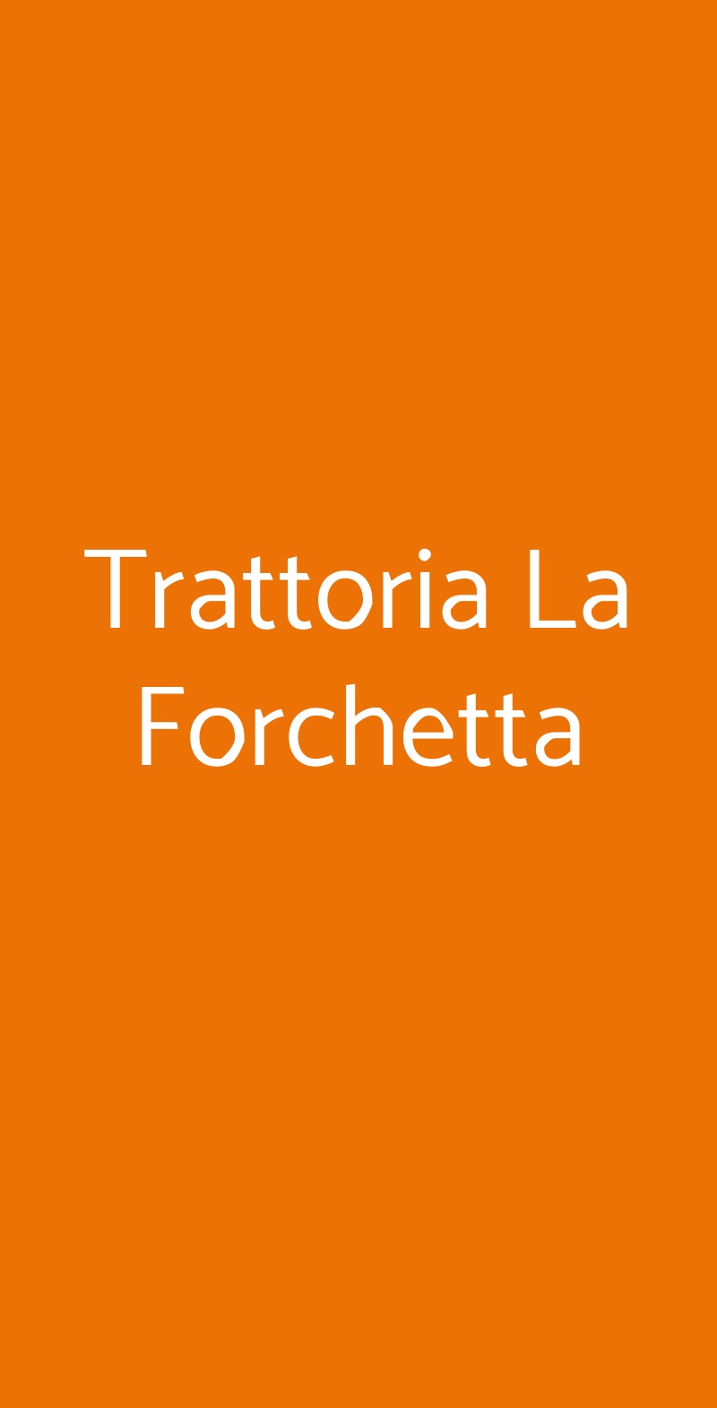 Trattoria La Forchetta Piacenza menù 1 pagina