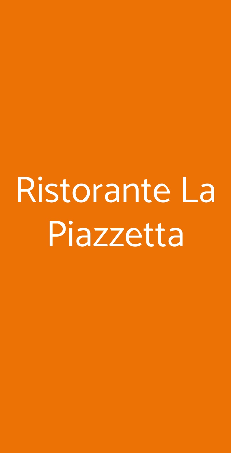 Ristorante La Piazzetta Cervia menù 1 pagina