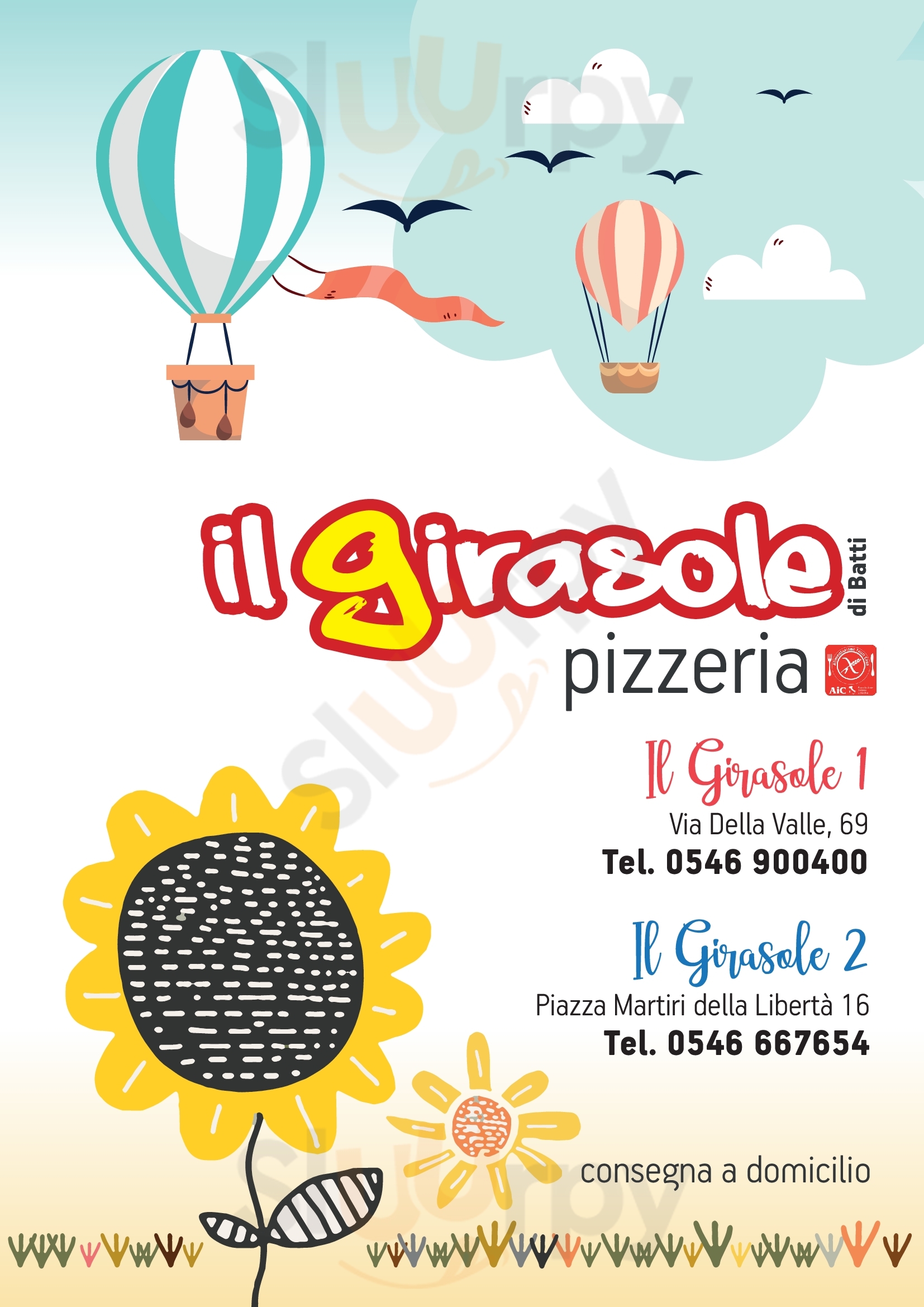 Pizzeria Il Girasole Faenza menù 1 pagina