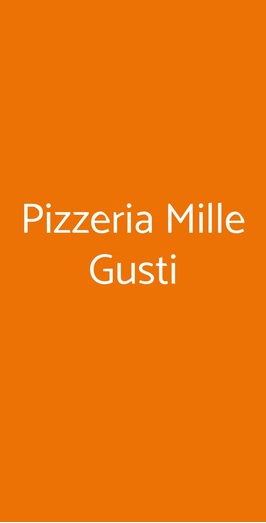 Pizzeria Mille Gusti, Rimini