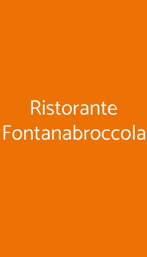 Ristorante Fontanabroccola, Salsomaggiore Terme