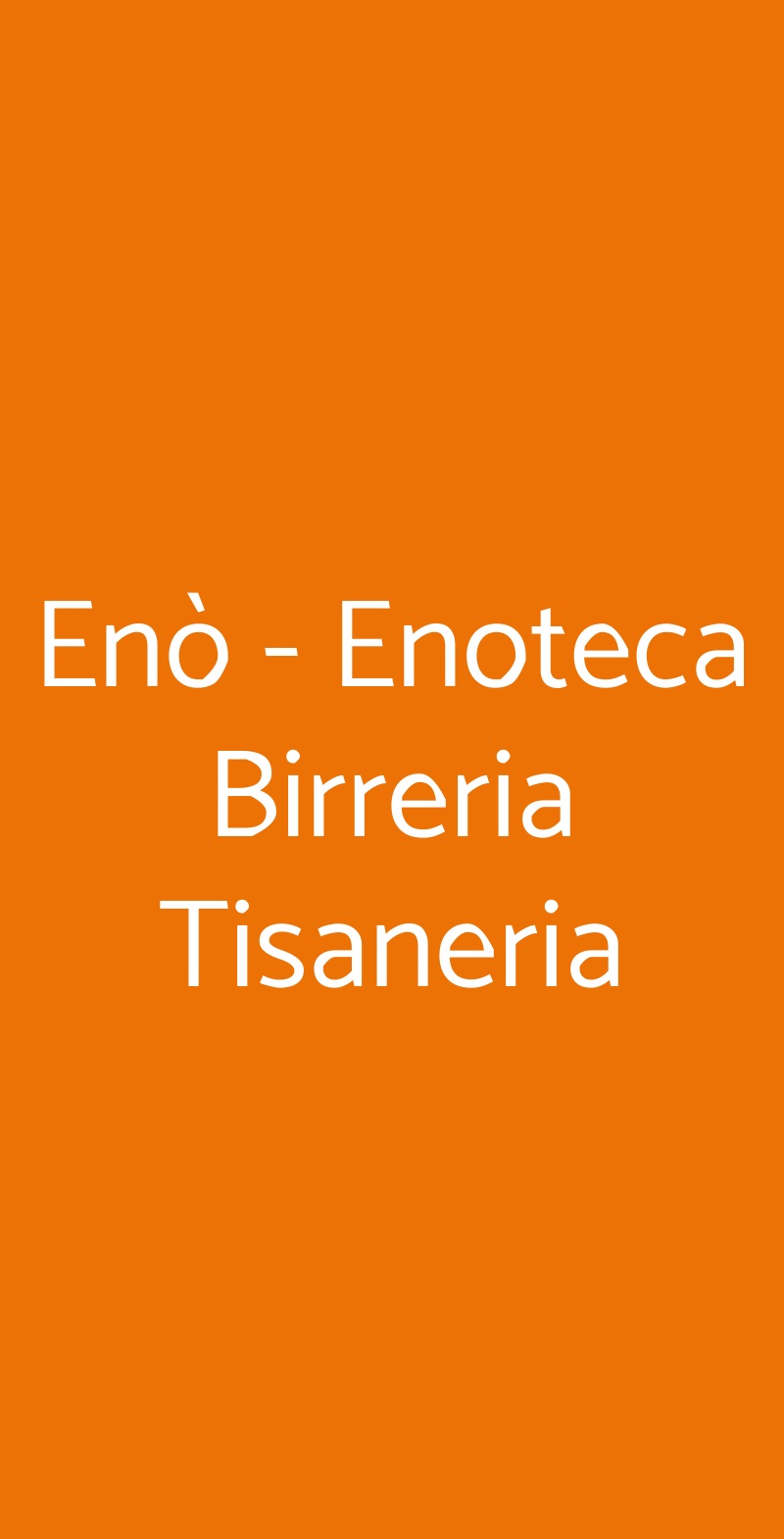 Enò - Enoteca Birreria Tisaneria Lugo menù 1 pagina