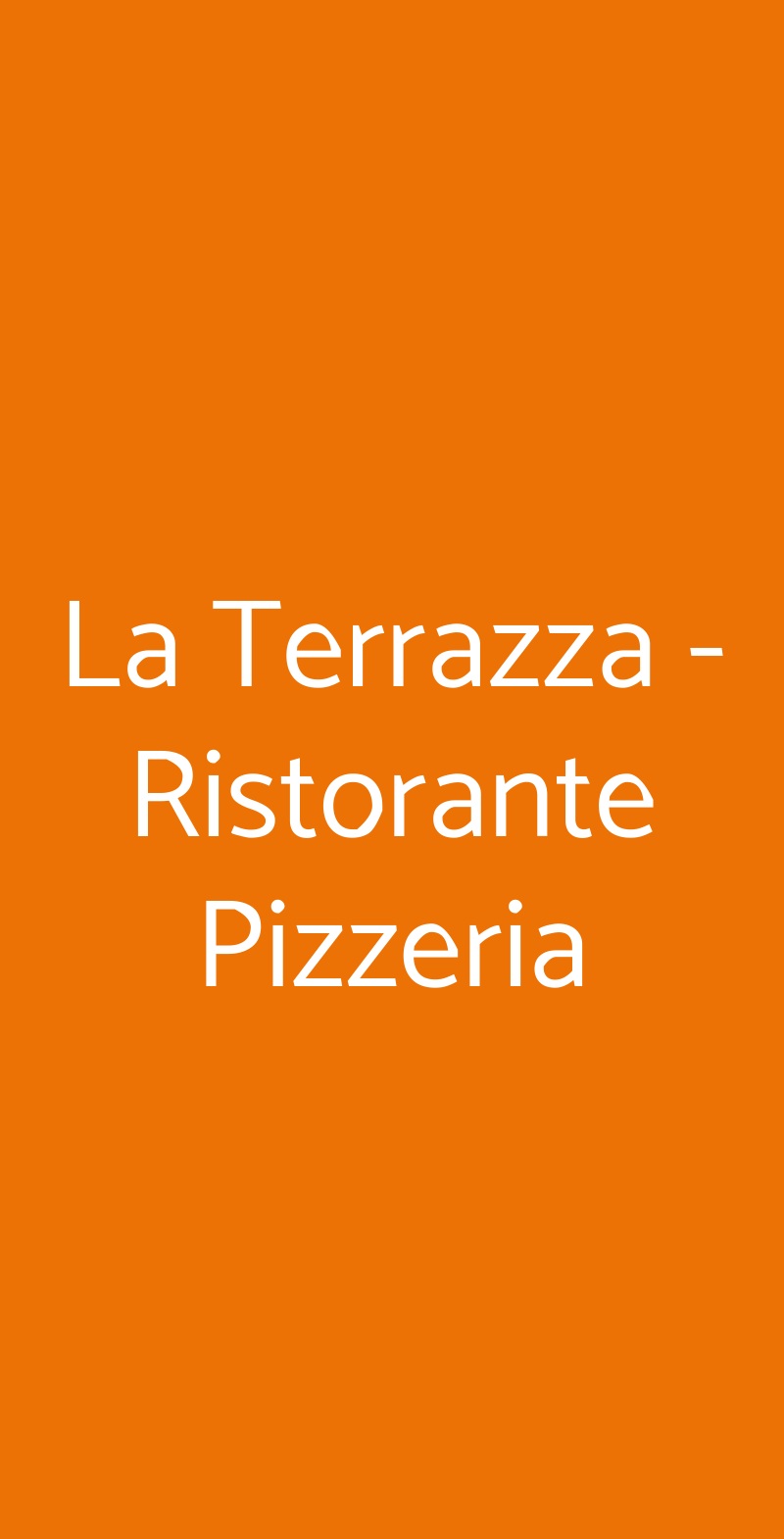 La Terrazza - Ristorante Pizzeria Sasso Marconi menù 1 pagina