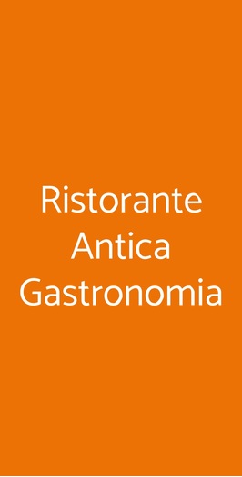 Ristorante Antica Gastronomia, Forlì