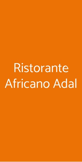 Ristorante Africano Adal, Bologna