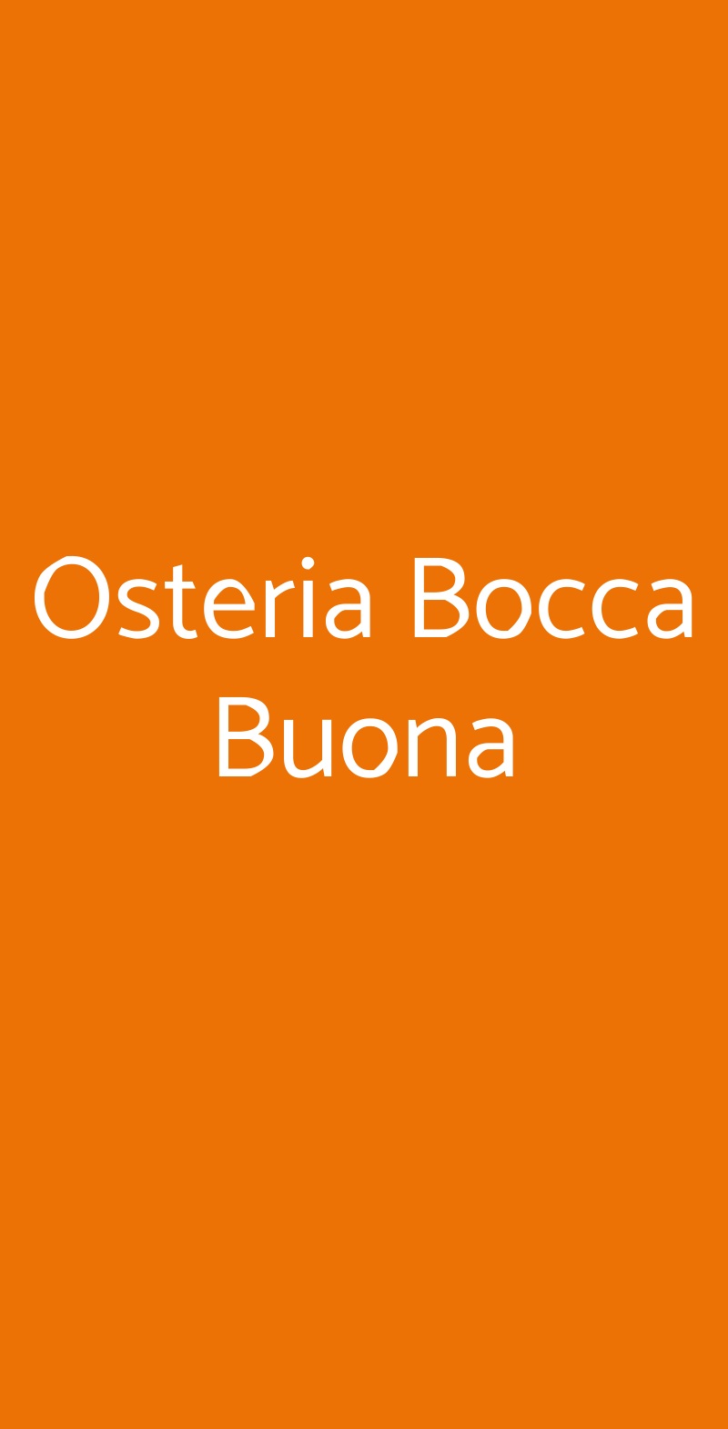 Osteria Bocca Buona Bologna menù 1 pagina