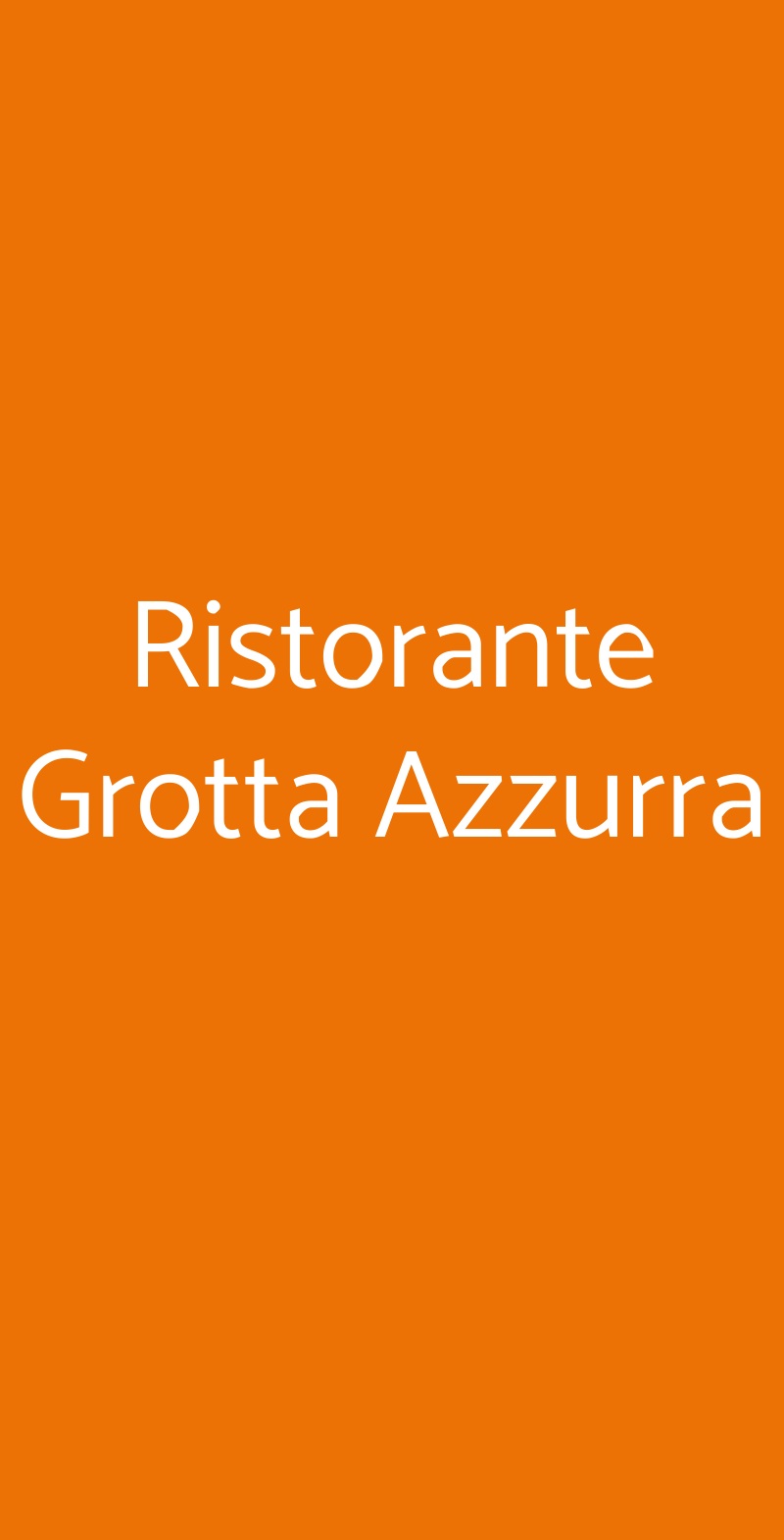 Ristorante Grotta Azzurra Piacenza menù 1 pagina
