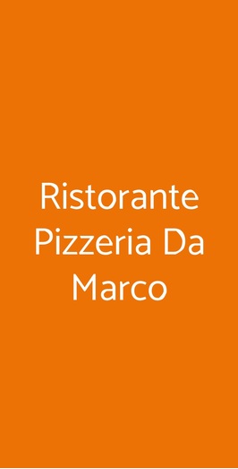 Ristorante Pizzeria Da Marco, Rimini