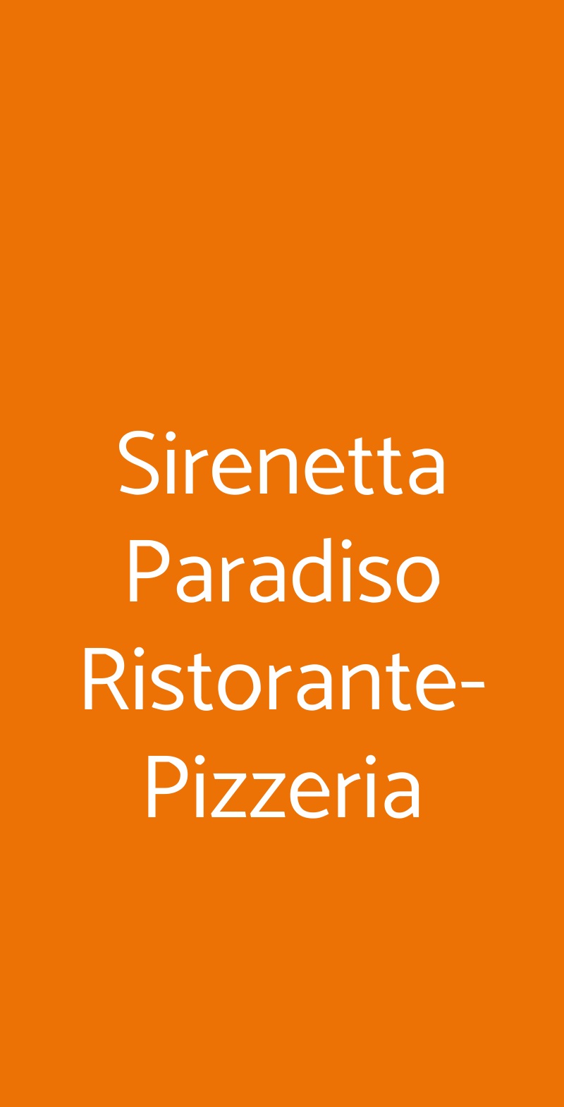 Sirenetta Paradiso Ristorante-pizzeria, Ravenna