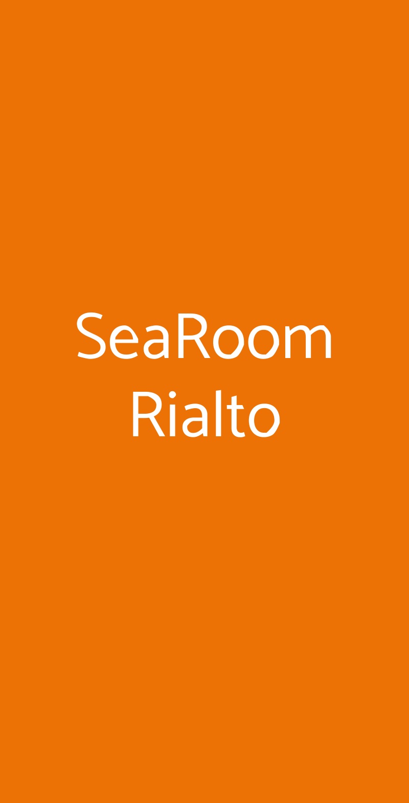 SeaRoom Rialto Bologna menù 1 pagina