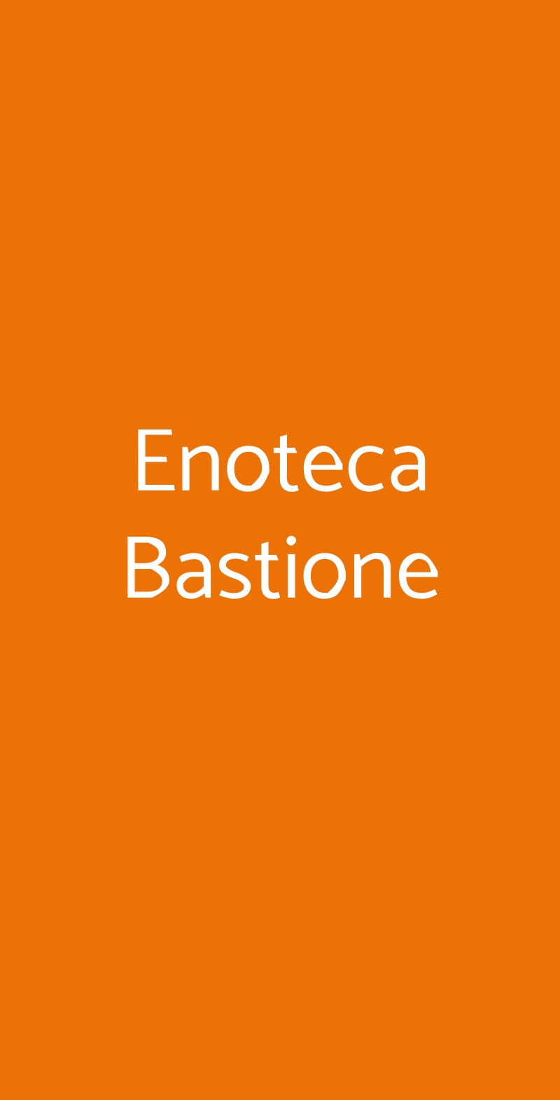 Enoteca Bastione Ravenna menù 1 pagina