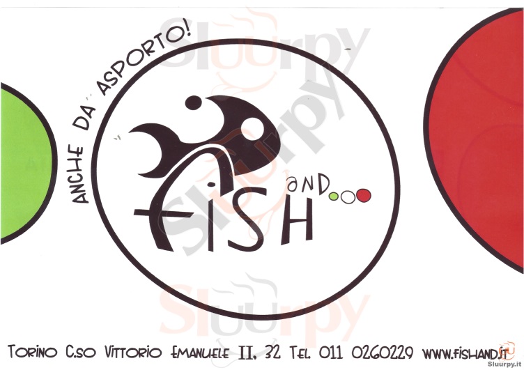 FISH AND Torino menù 1 pagina