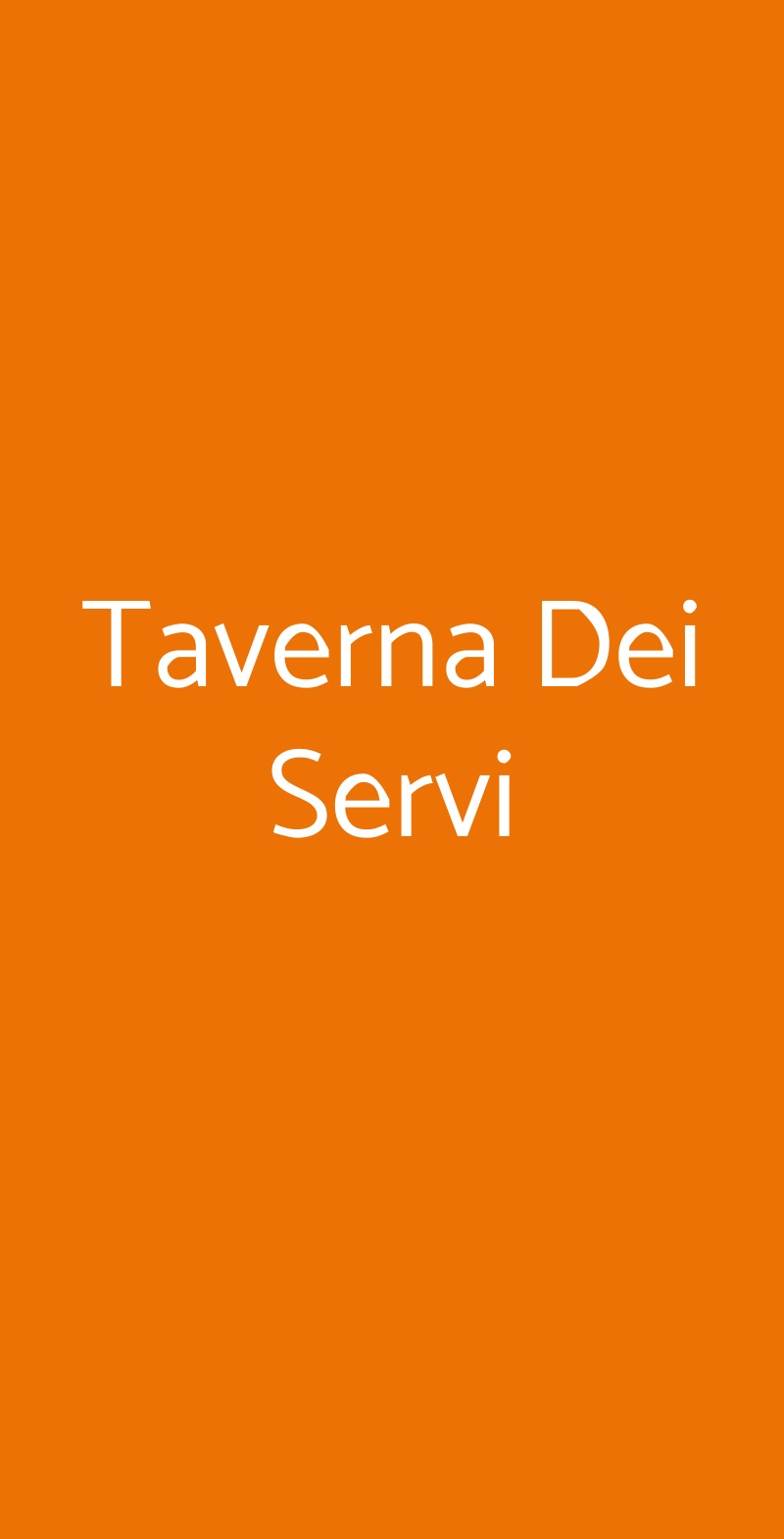Taverna Dei Servi Modena menù 1 pagina